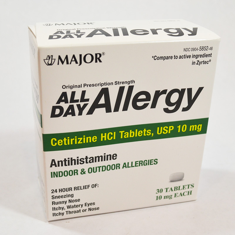 Allergy Relief Cetirizine 10mg Tablets