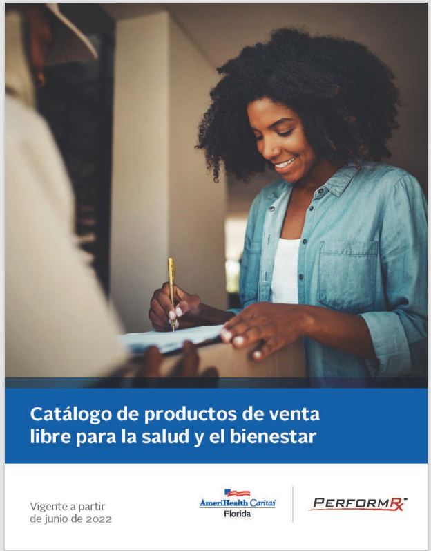 Over-the-counter health and wellness product catalog (Spanish)