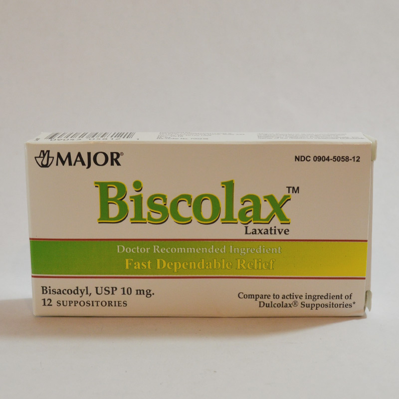 Laxative Bisacodyl 10mg Suppositories